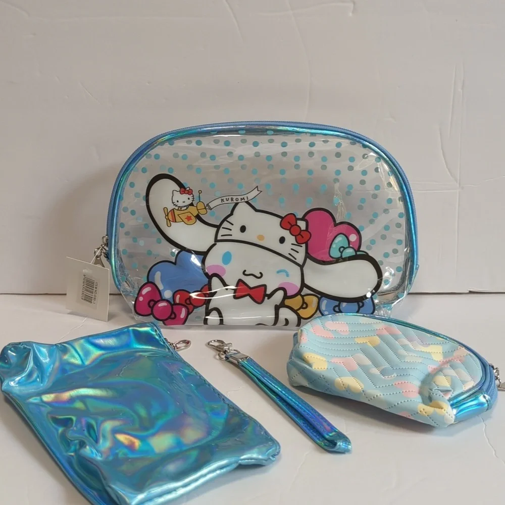 New Cinnamoroll 4 piece Makeup Bag set